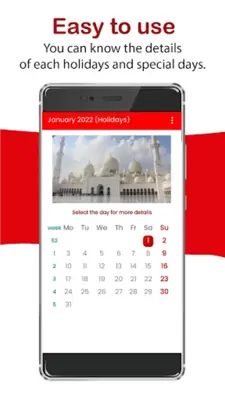 United Arab Emirates Calendar 2021 android App screenshot 9