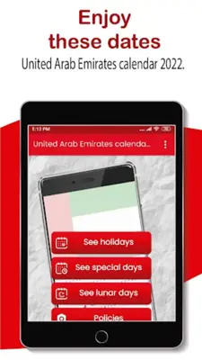 United Arab Emirates Calendar 2021 android App screenshot 3